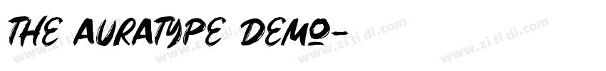 the auratype demo字体转换